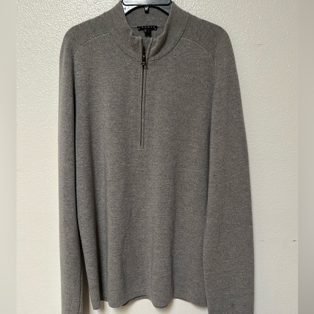 Gray Quarter-Zip Pullover - image 1